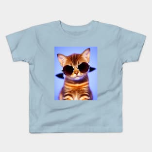 Retro Coool Cat Kids T-Shirt